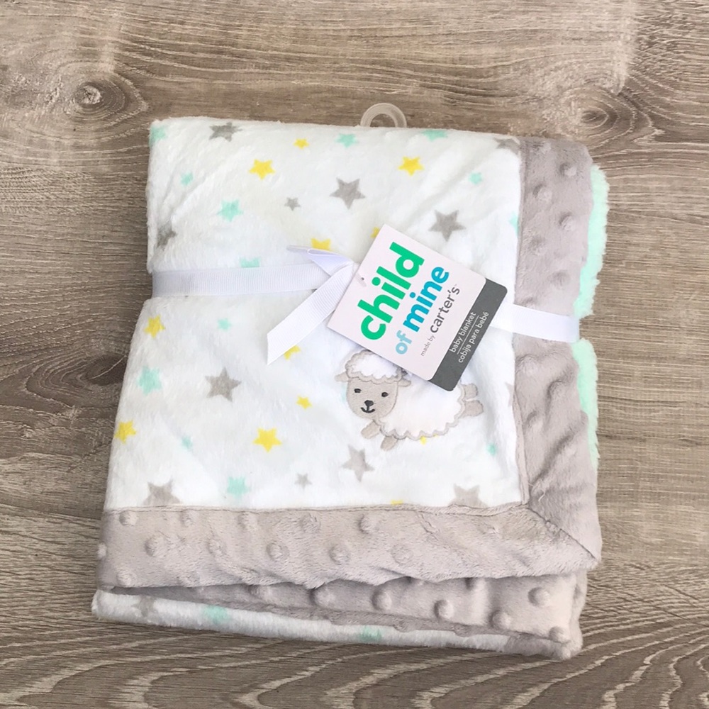 Child of mine by Carter’s baby blanket lamb stars